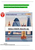 International Financial Management &ndash; Solution Manual &lpar;Resnick & Chuluun&comma; Chapters 1&ndash;21&rpar; &ndash; Complete Worked Solutions