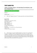 TEST BANK College Accounting Chapters 1-30, 17th Edition David Haddock, John Price, Michael Fa