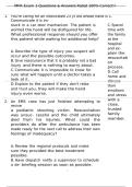 MFR Exam 1 Questions & Answers Rated 100&percnt; Correct&excl;&excl;