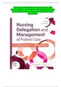 Test Bank for Nursing Delegation and Management of Patient Care 3rd Edition by Kathleen Motacki & Kathleen Burke &ndash; Latest Update 2025&sol;2026