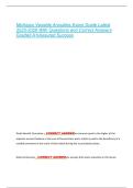 Michigan Variable Annuities Exam Guide Latest  2025-2026 With Questions and Correct Answers  Graded A&plus;&vert;Assured Success