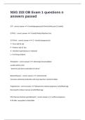 NSG 333 OB Exam 1 questions n answers passed