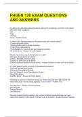 FHGEN 120 EXAM QUESTIONS AND ANSWERS 