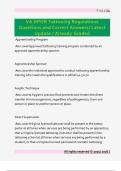 VA DPOR Tattooing Regulations  Questions and Correct Answers&sol; Latest  Update &sol; Already Graded