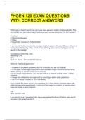 FHGEN 120 EXAM QUESTIONS WITH CORRECT ANSWERS 