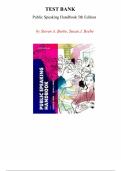 Public Speaking Handbook &ndash; Steven A&period; Beebe & Susan J&period; Beebe &lpar;5th Edition&rpar; &vert; Complete Test Bank with Answers &lpar;Chapters 1&ndash;26&rpar;