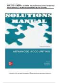 SOLUTION MANUAL FOR ADVANCED ACCOUNTING 15TH EDITION BY JOE BEN HOYLE THOMAS SCHAEF