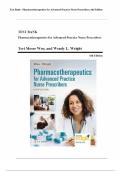 Pharmacotherapeutics for Advanced Practice Nurse Prescribers&comma; 6th Edition &ndash; Teri Moser Woo & Wendy L&period; Wright &ndash; Complete Test Bank