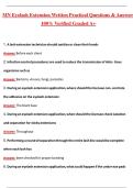 MN Eyelash Extension Written Practical Complete Questions and Guide Answers &lpar;Latest 2026&sol;2027 Update&rpar; 100&percnt; Verified Graded A&plus;