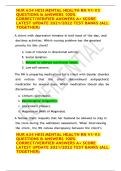 HESI Mental Health RN Test Bank &lpar;V1&comma; V2&comma; V3&rpar; - All-in-One Verified Q&A &lpar;A&plus; Score&rpar;