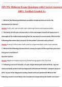 MN551 Midterm Exam 2026&sol;2027 &vert; Complete Study Guide & Actual Latest Exam Questions and Correct Answers 100&percnt; Verified Graded A&plus;