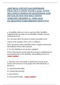 AMP REAL ESTATE SALESPERSON PRACTICE LATEST EXAM 2 2025  WITH MULTIPLE CHOICE OF QUESTIONS AND DETAILED SOLVED SOLUTIONS ALREADY GRADED A&plus; AND 100&percnt; GUARANTEE PASS &lpar;BRAND NEW&excl;&excl;&excl;&excl;&excl;&excl;&excl;&rpar;