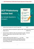 ASCP Phlebotomy Certification Practice Questions & Study Guide