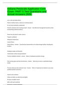 Indiana Pesticide Applicator Core Exam- PART 5 Test Questions and Actual Answers 2025&period;