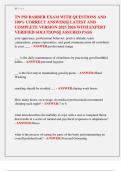 BARBER  EXAMS PACKAGE WITH QUESTIONS AND 100&percnt; CORRECT ANSWERS&vert;&vert; LATEST AND COMPLETE VERSION 2025 2026 WITH EXPERT VERIFIED SOLUTIONS&vert;&vert; ASSURED PASS