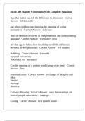 psych 289 chapter 9 Questions With Complete Solutions
