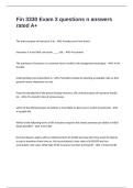 Fin 3330 Exam 3 questions n answers rated A&plus;