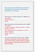 EPA Lead Supervisor Exam 2025-2026 Actual Complete Real  Exam Questions And Correct Answers &lpar;Verified Answers&rpar;  Already Graded A&plus; &sol; Latest Exam&excl;&excl; 