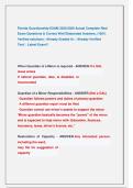 Florida Guardianship EXAM 2025&sol;2026 Actual Complete Real  Exam Questions & Correct Well Elaborated Answers&comma; &vert;100&percnt;  Verified solutions &vert; Already Graded A&plus; &sol; Already Verified   Test &vert;  Latest Exam&excl;&excl; 