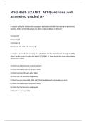 NSG 4525 EXAM 1&colon; ATI Questions well answered graded A&plus;