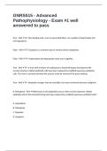 GNRS515 - Advanced Pathophysiology - Exam &num;1 well answered to pass
