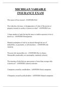 MICHIGAN VARIABLE INSURANCE EXAM QUESTIONS AND ANSWERS 2025