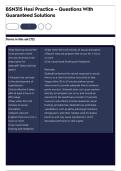 BSN315 Hesi Practice &ndash; Questions With Guaranteed Solutions