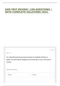 SSM TEST REVIEW &vert; 100 QUESTIONS &vert; WITH COMPLETE SOLUTIONS 2025&period;