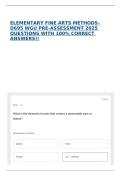 ELEMENTARY FINE ARTS METHODS- D695 WGU PRE-ASSESSMENT 2025 QUESTIONS WITH 100&percnt; CORRECT ANSWERS&excl;&excl;