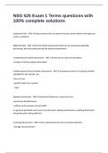 NSG 525 Exam 1 Terms questions with 100&percnt; complete solutions