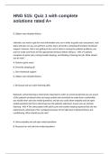 HNG 515&colon; Quiz 1 with complete solutions rated A&plus;