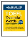 TOEFL Essential Words Eighth Edition &vert; 500 High-Frequency Words with Practice & Reading Test