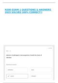 N300 EXAM 1 QUESTIONS & ANSWERS 2025 SOLVED 100&percnt; CORRECT&excl;&excl;