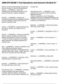 ASM 275 EXAM 1 Test Questions and Answers Graded A&plus;