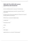 NSG-434 The child with cancer questions well answered 