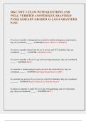 MKC SWE 2 EXAM WITH QUESTIONS AND  WELL VERIFIED ANSWERS&vert;&vert; GUARANTEED  PASS&vert;&vert; ALREADY GRADED A&plus; &vert;&vert; GGUARANTEED  PASS