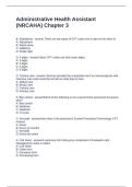 Administrative Health Assistant &lpar;NRCAHA&rpar; Chapter 3 Questions with Accurate Answers