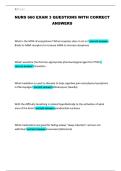 NURS 660 EXAM 3 QUESTIONS WITH CORRECT ANSWERS