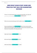 NEW RPSGT EXAM STUDY GUIDE AND PRACTICE TEST Q&A FOR GUARANTEED SUCCESS