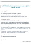 ASWB Clinical Exam Questions with Answers &lpar;100&percnt;  Correct Answers&rpar;