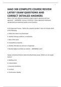 IAAO 300 COMPLETE COURSE REVIEW LATEST EXAM QUESTIONS AND CORRECT DETAILED ANSWERS