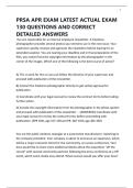 PRSA APR EXAM LATEST ACTUAL EXAM 130 QUESTIONS AND CORRECT DETAILED ANSWERS