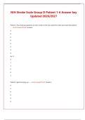 NIH Stroke Scale answer key updated