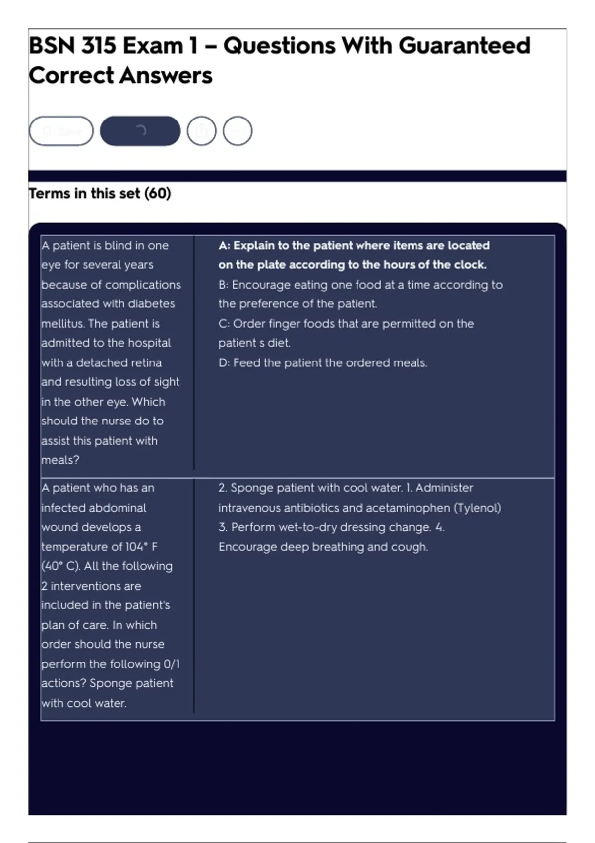 BSN 315 Exam 1 – Questions With Guaranteed Correct Answers - BSN 315 ...