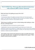 NU272 HESI Prep&colon; Med-surg Musculoskeletal Questions  with Answers &lpar;100&percnt; Correct Answers&rpar;