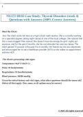 NU272 HESI Case Study&colon; Thyroid Disorders &lpar;week 4&rpar;  Questions with Answers &lpar;100&percnt; Correct Answers&rpar; 