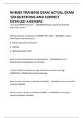WHMIS TRAINING EXAM ACTUAL EXAM 120 QUESTIONS AND CORRECT DETAILED ANSWERS