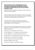 RPN LICENSING EXAM COMPREHENSIVE EXAM  QUESTIONS WITH DETAILED VERIFIED AND 100&percnt;  ACCURATE ANSWERS BRAND NEW EXAM ALREADY  GRADED A&plus; PASS 