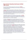 Nasar Sartech II Questions And Answers Verified  100&percnt; Correct