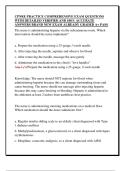 CPNRE PRACTICE COMPREHENSIVE EXAM QUESTIONS  WITH DETAILED VERIFIED AND 100&percnt; ACCURATE  ANSWERS BRAND NEW EXAM ALREADY GRADED A&plus; PASS
